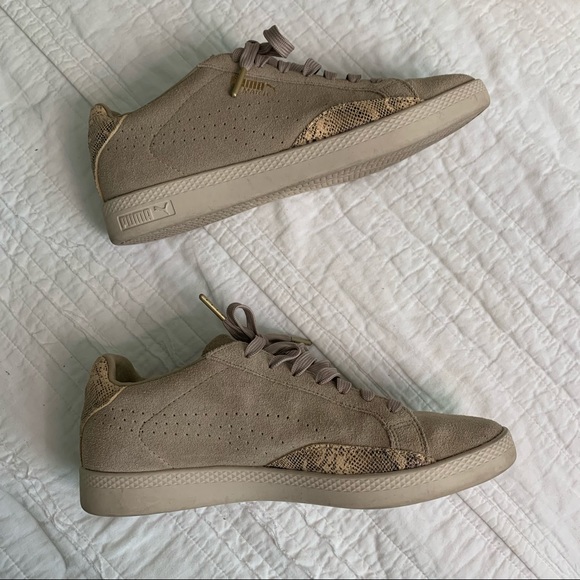 Puma Match Lo Snakeskin Sneaker - Size 8.5 - Like New - Picture 8 of 12